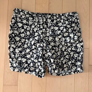 All Saints Men’s Black and White Swim Trunks